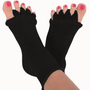 Foot Alignment Socks Toe Separator Socks for Foot Stretching Alignment and Relaxation - Image 1