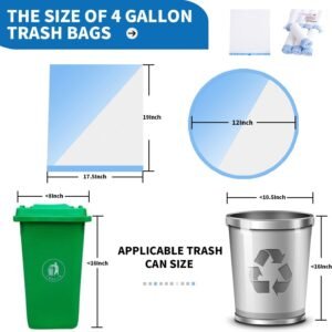 Garbage Bag 75 PCS 45x50 CM Disposable Trash Bags Strong Leak Resistant Waste Bags for Kitchen Bathroom Office and Household Garbage Disposal - Image 3