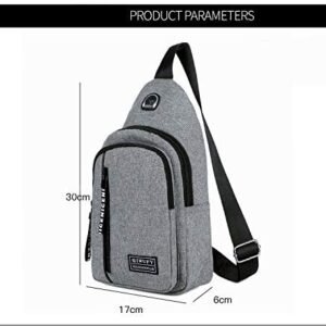 Unisex Waterproof Sling Bag Crossbody Shoulder Bag Lightweight Travel Chest Bag for Men and Women Outdoor Travel and Daily Use - Image 3