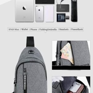 Unisex Waterproof Sling Bag Crossbody Shoulder Bag Lightweight Travel Chest Bag for Men and Women Outdoor Travel and Daily Use - Image 5