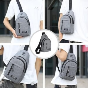 Unisex Waterproof Sling Bag Crossbody Shoulder Bag Lightweight Travel Chest Bag for Men and Women Outdoor Travel and Daily Use - Image 9