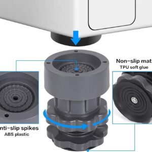 Height Adjustable Anti Vibration Pads Washing Machine Anti Slip Pads for Reducing Noise and Stabilizing Appliances - Image 6