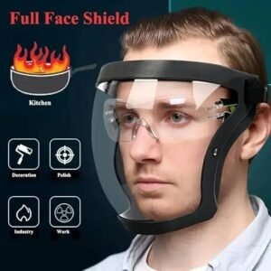 Transparent Face Shield Mask Reusable Full Face Protective Shield Anti Splash Clear Face Cover for Safety Protection - Image 4