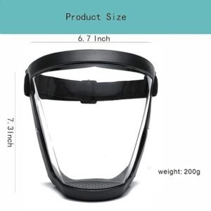 Transparent Face Shield Mask Reusable Full Face Protective Shield Anti Splash Clear Face Cover for Safety Protection - Image 5