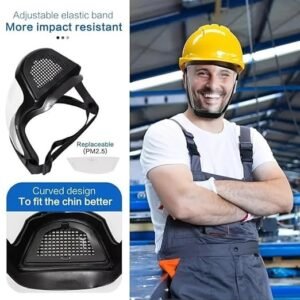 Transparent Face Shield Mask Reusable Full Face Protective Shield Anti Splash Clear Face Cover for Safety Protection - Image 6