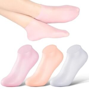 Silicone Moisturizing Gel Socks Hydrating Spa Socks for Dry Cracked Heels Foot Care Treatment Socks - Image 2