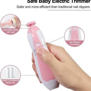 Baby Nail Trimmer Electric Baby Nail File Safe Nail Grooming Tool for Infants with Protective Case - Image 3