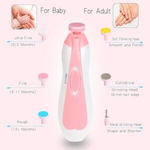 Baby Nail Trimmer Electric Baby Nail File Safe Nail Grooming Tool for Infants with Protective Case - Image 5