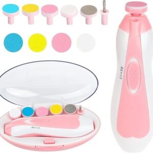 Baby Nail Trimmer Electric Baby Nail File Safe Nail Grooming Tool for Infants with Protective Case - Image 1