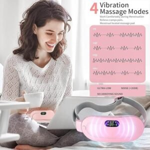 Period Pain Relief Device Portable Menstrual Pain Relief Massager with Heating and Vibration for Abdominal Comfort - Image 4