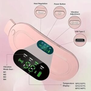 Period Pain Relief Device Portable Menstrual Pain Relief Massager with Heating and Vibration for Abdominal Comfort - Image 5