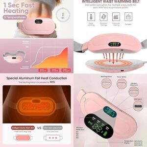 Period Pain Relief Device Portable Menstrual Pain Relief Massager with Heating and Vibration for Abdominal Comfort - Image 9