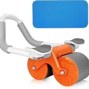 Abdominal Rebound Wheel Automatic Rebound Ab Roller Exercise Wheel with Elbow Support Core Strength Trainer Home Gym Fitness Equipment for Abdominal Workout and Strength Training - Image 1