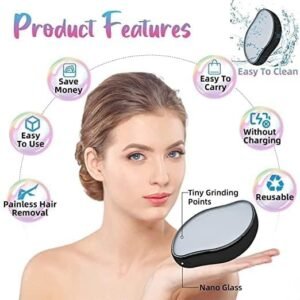 Crystal Hair Remover Reusable Hair Removal Tool for Removing Body Hair from Arms Legs and Skin - Image 6
