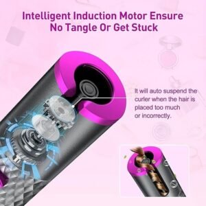 Cordless Hair Curler Automatic Portable Hair Curling Iron Rechargeable Hair Styling Tool for Salon Style Curls - Image 5