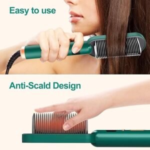 Hair Straightener Comb Electric Hair Straightening Brush Comb for Smooth Hair Styling Fast Heating Hair Care Tool - Image 2