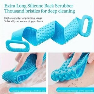 Bath Scrubber Belt Long Back Scrubber Belt for Bath Shower Body Cleaning and Exfoliating Skin Care - Image 6