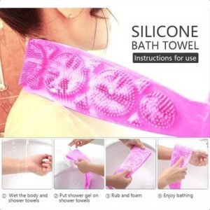 Bath Scrubber Belt Long Back Scrubber Belt for Bath Shower Body Cleaning and Exfoliating Skin Care - Image 7