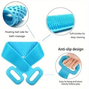 Bath Scrubber Belt Long Back Scrubber Belt for Bath Shower Body Cleaning and Exfoliating Skin Care - Image 8