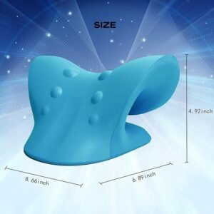 Neck And Shoulder Relaxer Cervical Spine Stretching Device Neck Traction Pillow for Neck Pain Relief Posture Support and Relaxation - Image 4