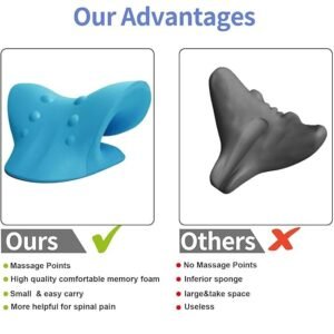 Neck And Shoulder Relaxer Cervical Spine Stretching Device Neck Traction Pillow for Neck Pain Relief Posture Support and Relaxation - Image 6