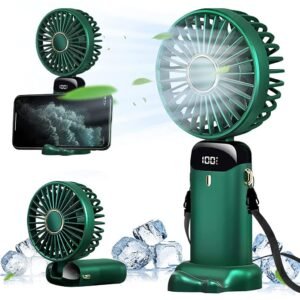 Display Hand Fan Portable Handheld Fan USB Rechargeable Mini Cooling Fan with Adjustable Speed for Home Office Travel - Image 8