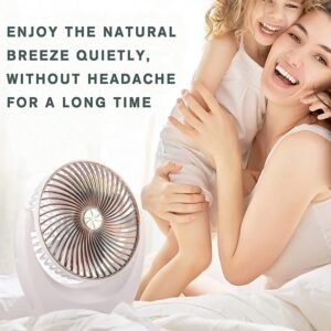 Portable Desk Fan USB Powered Mini Desk Cooling Fan with Adjustable Speed for Home Office Study Table - Image 8