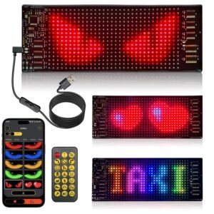 Car LED Matrix Panel Programmable LED Display Screen for Car Window Messages Animation and Decorative Lighting - Image 2