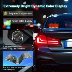 Car LED Matrix Panel Programmable LED Display Screen for Car Window Messages Animation and Decorative Lighting - Image 5