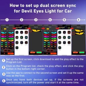 Car LED Matrix Panel Programmable LED Display Screen for Car Window Messages Animation and Decorative Lighting - Image 9