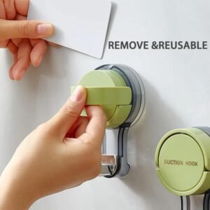 Reusable Suction Hook Strong Vacuum Wall Hook for Bathroom Kitchen Hanging Towels Clothes and Accessories - Image 7