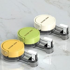 Reusable Suction Hook Strong Vacuum Wall Hook for Bathroom Kitchen Hanging Towels Clothes and Accessories - Image 1