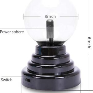 Plasma Ball Lamp Electric Plasma Globe Lightning Lamp Interactive Touch Sensitive Decorative Science Lamp for Home Office Desk Decoration - Image 8