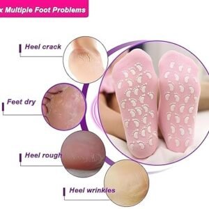 Spa Gel Socks Moisturizing Foot Care Socks for Dry Cracked Heels Hydrating Foot Treatment Socks - Image 5