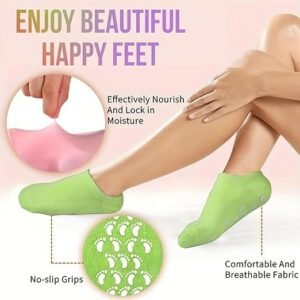 Spa Gel Socks Moisturizing Foot Care Socks for Dry Cracked Heels Hydrating Foot Treatment Socks - Image 6