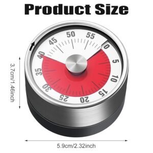 Mechanical Alarm Clock Classic Wind Up Alarm Clock Loud Bell Analog Desk Clock for Bedroom Office and Travel - Image 2