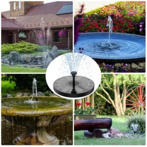 Solar Water Fountain Garden Pond Fountain Pump Solar Powered Floating Water Pump for Bird Bath Pond Garden Decoration - Image 7