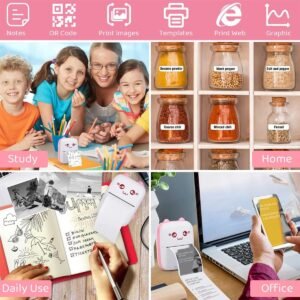 Mini Printer Portable Wireless Thermal Printer for Mobile Phone Photo Printing Notes Labels and Small Document Printing - Image 8