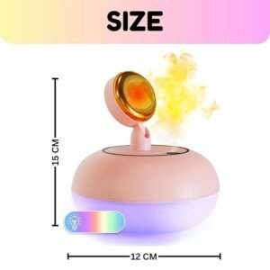 Sunset Light Humidifier LED Sunset Lamp Humidifier Aromatherapy Mist Humidifier with Ambient Lighting for Bedroom and Home Decor - Image 7