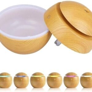 Wooden Humidifier Ultrasonic Aroma Diffuser with Wood Grain Design Essential Oil Diffuser for Home Office Relaxation - Image 9