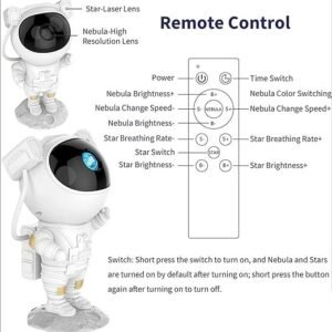 Astronaut Galaxy Projector Starry Sky Projector Night Light with Nebula Effect Remote Control Bedroom Decoration Lamp - Image 4