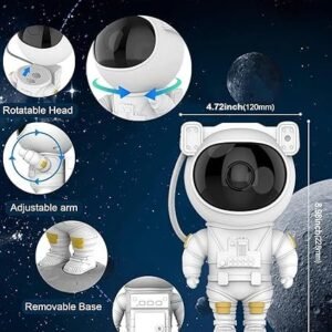 Astronaut Galaxy Projector Starry Sky Projector Night Light with Nebula Effect Remote Control Bedroom Decoration Lamp - Image 5