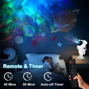 Astronaut Galaxy Projector Starry Sky Projector Night Light with Nebula Effect Remote Control Bedroom Decoration Lamp - Image 7