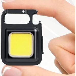 Rechargeable LED COB Keychain Light Portable Mini Flashlight with Bright COB LED Emergency Keychain Torch - Image 5