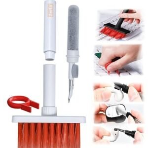 5 in 1 Keyboard Cleaning Brush Multi Function Cleaning Tool Kit for Keyboard Earbuds Laptop Camera and Electronics - Image 1