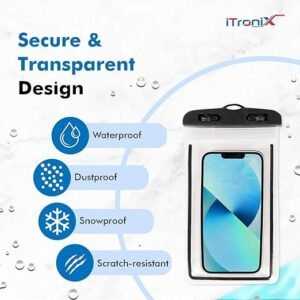 Waterproof Mobile Cover Universal Waterproof Phone Pouch Case for Swimming Beach Boating and Outdoor Activities - Image 2