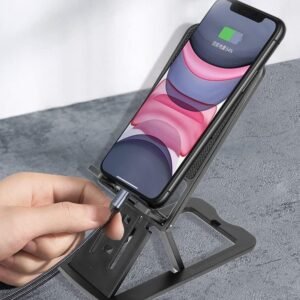 Desktop Replacement Phone Stand Adjustable Desk Phone Holder Stand for Smartphones Video Calls Watching and Office Desk Use - Image 1