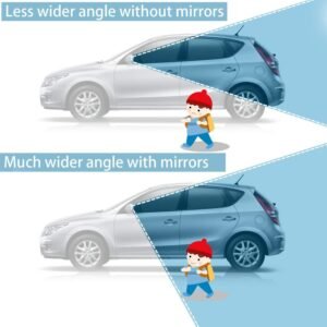 Blind Spot Mirror Convex Car Side Mirror Blind Spot Mirror for Improved Driving Visibility and Safety - Image 6