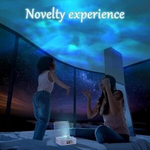 Ocean Wave Gramophone Light Speaker Bluetooth Speaker with Ocean Wave LED Light Effect Retro Gramophone Design Music Player - Image 4