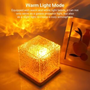 Water Ripple Lamp LED Projection Lamp Decorative Ocean Wave Light for Bedroom Living Room and Relaxing Ambient Lighting - Image 4